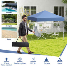 Load image into Gallery viewer, 6.6 x 6.6 Feet Outdoor Pop-up Canopy Tent with UPF 50+ Sun Protection-Blue