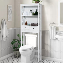 Load image into Gallery viewer, Toilet Space Saver Bathroom Organizer Storage Shelf with Drawers