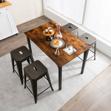Load image into Gallery viewer, 24 Inch Set of 4 Tolix Style Counter Height Barstool Stackable Chair-Gun