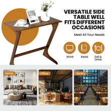 Load image into Gallery viewer, Bamboo Z-Shaped Spacious Sofa Side Table with Space-Saving Tabletop-Coffee
