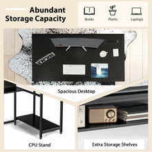 Load image into Gallery viewer, 48 Inch Computer Desk with Power Outlet USB Ports-Black