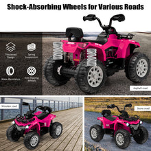 Load image into Gallery viewer, 12V Kids Ride On ATV 4 Wheeler with MP3 and Headlights-Pink