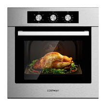 Load image into Gallery viewer, 24 Inch Single Wall Oven 2.47Cu.ft with 5 Cooking Modes-Silver