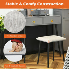 Load image into Gallery viewer, Vanity Table Set with Mirror-Gray