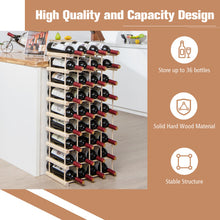 Load image into Gallery viewer, 36-Bottle Wooden Wine Rack for Wine Cellar