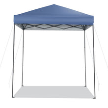 Load image into Gallery viewer, 6.6 x 6.6 Feet Outdoor Pop-up Canopy Tent with UPF 50+ Sun Protection-Blue