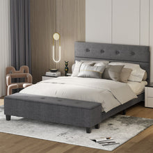 Load image into Gallery viewer, Full/Queen/Twin Upholstered Bed Frame with Ottoman Storage-Queen Size