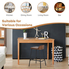 Load image into Gallery viewer, Industrial 24.5 Inches Bar Stool with Backrest and Saddle Seat-Rustic Brown