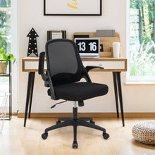 Load image into Gallery viewer, Adjustable Mesh Office Chair Rolling Computer Desk Chair with Flip-up Armrest-Black