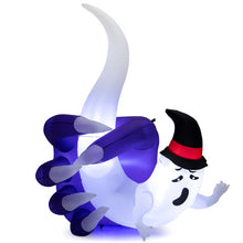 Load image into Gallery viewer, 6 Feet Halloween Inflatable Hand Hold the Ghost with Built-in LED and Air Blower