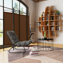 Load image into Gallery viewer, 6 Feet 4-Panel Folding Freestanding Room Divider-Brown