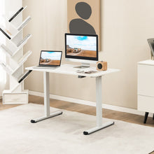 Load image into Gallery viewer, Electric Standing Desk Adjustable Stand up Computer Desk Anti-collision-White
