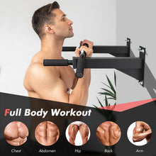 Load image into Gallery viewer, Wall Mounted Multi-Grip Pull Up Bar with Foam Handgrips