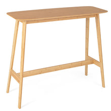 Load image into Gallery viewer, 48 Inch Bamboo Bar Table High Top Console Dining Pub Table-Natural