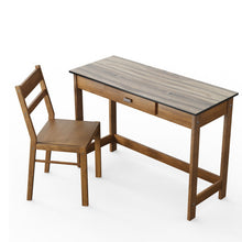 Load image into Gallery viewer, Kids Desk and Chair Set with Drawer-Walnut