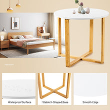 Load image into Gallery viewer, Multifunctional Round Side End Table with Bamboo Legs