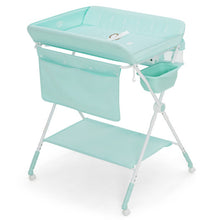 Load image into Gallery viewer, Foldable Baby Changing Table with Wheels-Blue