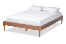 Load image into Gallery viewer, Baxton Studio Colette French Bohemian Ash Walnut Finished Wood King Size Platform Bed Frame
