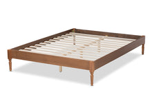 Load image into Gallery viewer, Baxton Studio Colette French Bohemian Ash Walnut Finished Wood King Size Platform Bed Frame