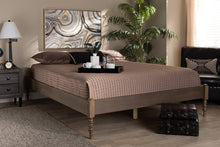 Load image into Gallery viewer, Baxton Studio Cielle French Bohemian Weathered Grey Oak Finished Wood Full Size Platform Bed Frame