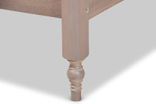 Load image into Gallery viewer, Baxton Studio Laure French Bohemian Antique Oak Finished Wood Full Size Platform Bed Frame