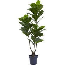 Load image into Gallery viewer, 65" Fiddle Leaf Tree UV Resistant (Indoor/Outdoor)
