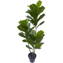 Load image into Gallery viewer, 65" Fiddle Leaf Tree UV Resistant (Indoor/Outdoor)