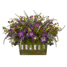 Load image into Gallery viewer, Morning Glory Artificial Arrangement in Decorative Planter