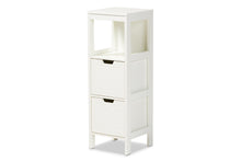 Load image into Gallery viewer, Baxton Studio Reuben Cottage and Farmhouse White Finished 2-Drawer Wood Storage Cabinet