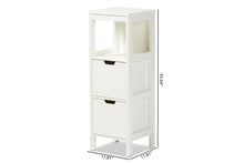 Load image into Gallery viewer, Baxton Studio Reuben Cottage and Farmhouse White Finished 2-Drawer Wood Storage Cabinet