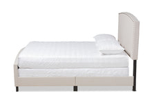 Load image into Gallery viewer, Baxton Studio Morgan Modern Transitional Beige Fabric Upholstered Queen Size Panel Bed