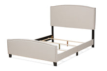 Load image into Gallery viewer, Baxton Studio Morgan Modern Transitional Beige Fabric Upholstered Queen Size Panel Bed