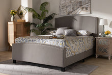 Load image into Gallery viewer, Baxton Studio Morgan Modern Transitional Grey Fabric Upholstered Queen Size Panel Bed