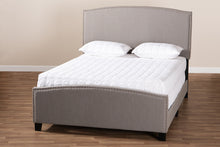 Load image into Gallery viewer, Baxton Studio Morgan Modern Transitional Grey Fabric Upholstered Queen Size Panel Bed