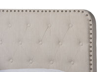 Load image into Gallery viewer, Baxton Studio Annalisa Modern Transitional Beige Fabric Upholstered Button Tufted Full Size Panel Bed