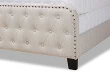 Load image into Gallery viewer, Baxton Studio Annalisa Modern Transitional Beige Fabric Upholstered Button Tufted King Size Panel Bed