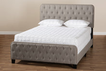 Load image into Gallery viewer, Baxton Studio Annalisa Modern Transitional Grey Fabric Upholstered Button Tufted Queen Size Panel Bed