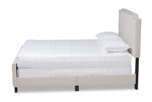 Load image into Gallery viewer, Baxton Studio Marion Modern Transitional Beige Fabric Upholstered Button Tufted King Size Panel Bed