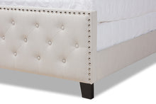 Load image into Gallery viewer, Baxton Studio Marion Modern Transitional Beige Fabric Upholstered Button Tufted Full Size Panel Bed