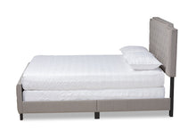 Load image into Gallery viewer, Baxton Studio Marion Modern Transitional Grey Fabric Upholstered Button Tufted King Size Panel Bed