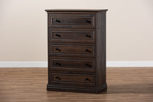 Load image into Gallery viewer, Baxton Studio Nolan Traditional Transitional Hazel Walnut Brown Finished 5-Drawer Wood Chest