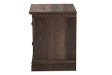 Load image into Gallery viewer, Baxton Studio Nolan Traditional Transitional Hazel Walnut Brown Finished 2-Drawer Wood Nightstand