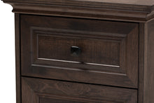 Load image into Gallery viewer, Baxton Studio Nolan Traditional Transitional Hazel Walnut Brown Finished 2-Drawer Wood Nightstand
