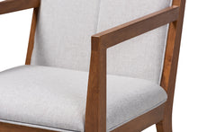 Load image into Gallery viewer, Baxton Studio Theresa Greige and Walnut Effect 2-Piece Chair Set