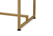 Load image into Gallery viewer, Baxton Studio Renzo Modern and Contemporary Brushed Gold Finished Metal Console Table with Faux Marble Tabletop