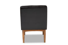 Load image into Gallery viewer, Baxton Studio Arvid Mid-Century Modern Dark Brown Faux Leather Upholstered Wood Dining Chair