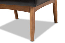 Load image into Gallery viewer, Baxton Studio Arvid Mid-Century Modern Dark Brown Faux Leather Upholstered Wood Dining Chair