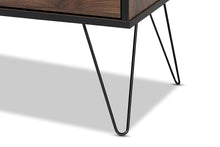 Load image into Gallery viewer, Baxton Studio Charis Modern and Transitional Two-Tone Walnut Brown and Black Finished Wood 1-Drawer Bookcase