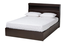 Load image into Gallery viewer, Baxton Studio Blaine Modern and Contemporary Dark Brown Finished Wood Queen Size 6-Drawer Platform Storage Bed
