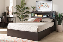 Load image into Gallery viewer, Baxton Studio Blaine Modern and Contemporary Dark Brown Finished Wood Queen Size 6-Drawer Platform Storage Bed